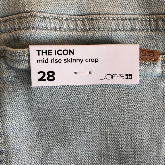 NEW Joe’s The Icon Chewed Hem Mid Rise Skinny Crop - Picture 5 of 10
